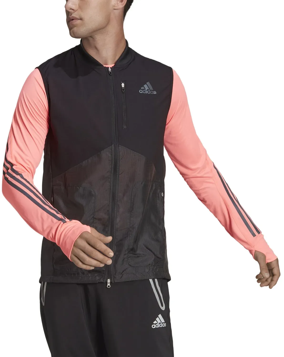 adidas Laufweste Adizero (robuste, wasserabweisende Beschichtung ) schwarz Herren