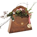 Rostikal Deko Tasche zum Bepflanzen 41 x 41 cm Tischdeko Wohnzimmer Gartendeko Rost