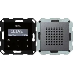 Gira 228028 UP-Radio RDS Lautsprecher System 55 Anthrazit