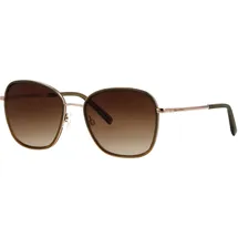 Marc O'Polo Sonnenbrille MARC O'POLO "Modell 508000", Damen, gold, grün, leicht glänzend, metallic, Sonnenbrillen Sonnenbrille, Form Butterfly, Logoschriftzug auf Bügel, Kombifassung