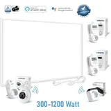 Viesta - F600 Infrarotheizung Wandheizung – Infrarotheizung 600 Watt ohne Thermostat – Infrarotheizung Paneel für Wandmontage – Infrarot Heizkörper