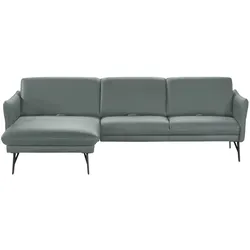 himolla Ecksofa Leder  1928 ¦ blau ¦ Maße (cm): B: 280 H: 83 T: 175.0