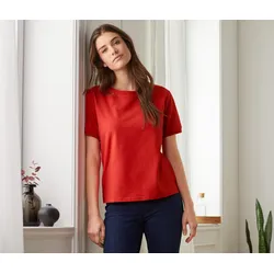 Tchibo - T-Shirt - Damen - Gr. XL - rot