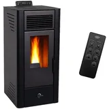 Pelletofen Anita 10 kW Sannover Schwarz