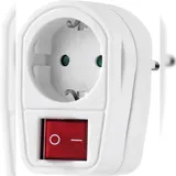 Renkforce 1173536 Schaltbare Zwischensteckdose 2polig Weiß