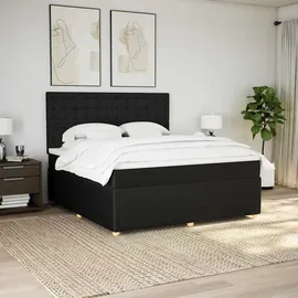 vidaXL Boxspringbett 180 x 200 cm Schwarz