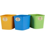 Curver Eco Friendly Mülltrennungssystem Mülleimer Mülltrennung Papier Glas und Kunststoff - Bunt