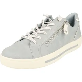 bonprix Jana Damen Sneaker flach mit Reißverschluss Vegan, Blau 37