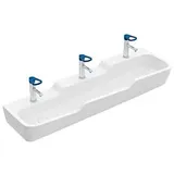 Villeroy & Boch O.novo Kids Reihenwaschtisch 4A081301 130 x 43 cm, für 3x 1-Loch Armaturen, ohne Überlauf, weiß alpin