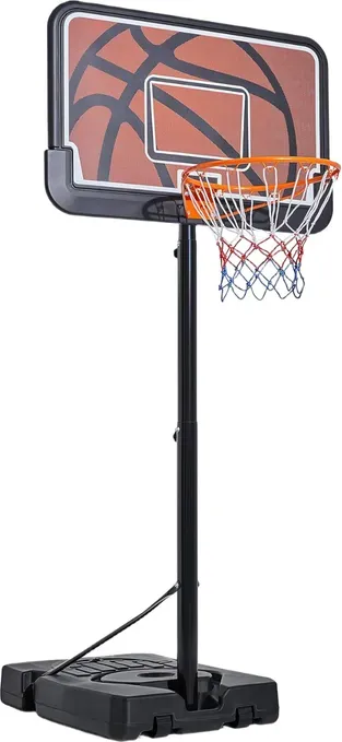 Yaheetech Portabler Basketballkorb und -ständer, Höhenverstellung 2,3-3 m für Jugendliche/Erwachsene, 112 cm breites HDPE-Backboard, Basketballständer-System mit Rädern für Innen- und Außenbereich