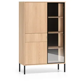 petits-meubles Geschirrschrank 3-türig Mit 1 Schublade 0 x 0 x 0 Schwarz