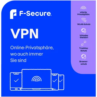 F-Secure VPN | 3 Geräte | 1 Jahr | Download & Produktschlüssel