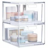 SURFOU Make-up-Organizer 20 x 15,3 x 11,3 cm 2-tlg. transparent