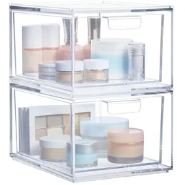 SURFOU Make-up-Organizer 20 x 15,3 x 11,3 cm 2-tlg. transparent