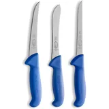 Friedr. Dick F. DICK Messer Set ErgoGrip 3-teilig (Ausbeinmesser 15 cm „flexibel“, A. Messer 15 cm, Sortiermesser 15 cm, HRC 56°) 82559100, Blau