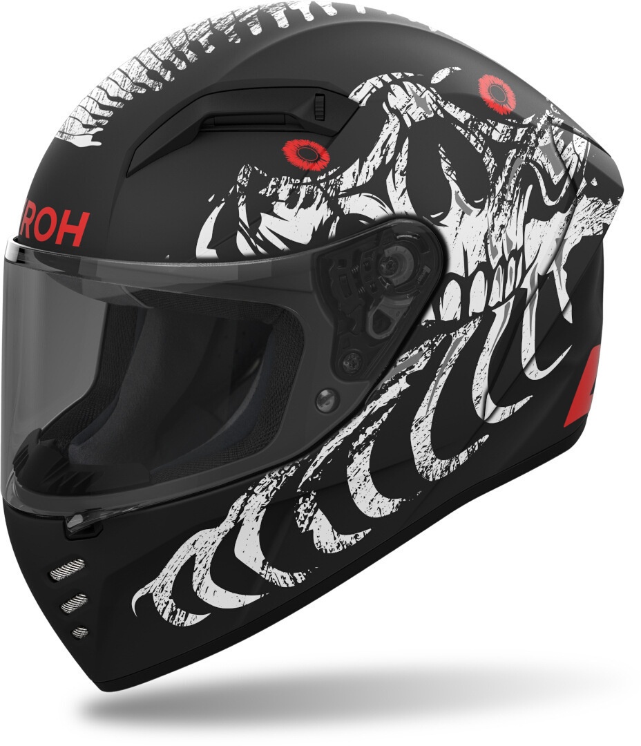 Airoh Connor Myth Helm, zwart-wit-rood, S