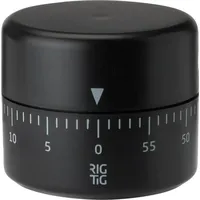 RIG-TIG Timer Time-it Ø 6 cm Kunststoff Schwarz