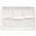 Papstar Menü-Tray 5-geteilt 2,4 cm x 21,6 cm x 31,7 cm 25 St. Weiß