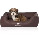 Knuffelwuff Tierbett Hundebett Madison, Orthopädisch braun 63 cm x 85 cm