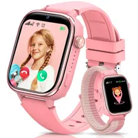 SWGOTA Smartwatch Kinder mit GPS und Telefon, Kinder Smartwatch mit GPS Schulmodus, Kids Smart Watch mit Voice Chat SMS, lP68 Wasserdicht Schrittzähler Wecker SOS (Rosa)