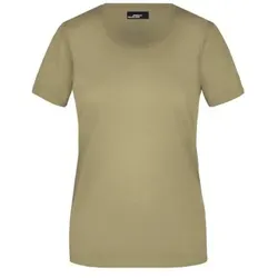 Damen Rundhals T-Shirt JN901, khaki, Größe 3XL - khaki - 3XL
