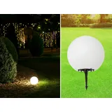 meineWunschleuchte LED Kugelleuchte für den Garten Strom Ø45cm Dekokugel Beetleuchte Weglampen Ip65
