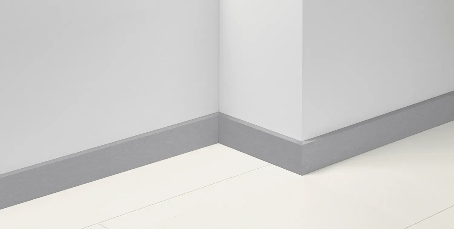 Parador SL 18 Sockelleiste Dekorfolie Edelstahl 2200x70x16.5 mm