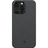 pitaka iPhone 14 Pro Max Hülle schwarz