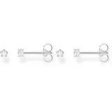 Thomas Sabo Ohrstecker weißer Stein klein Silber 925 H2147-051-14 2,8mm