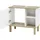 Schildmeyer Waschbeckenunterschrank Padua 142176 weiß glanz, eiche landhaus 65,2 x 35,0 x 60,1 cm