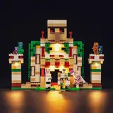 Led Licht Set für Lego 21250 Minecraft Die Eisengolem-Festung (Nicht Lego), Led Beleuchtungs Set für Minecraft Lego The Iron Golem Fortress Kreative Spielzeug für Jungen