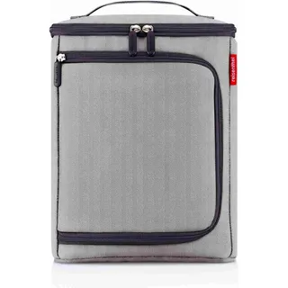 Reisenthel coolerbox Herringbone Grey - Rundum flexibel, praktische Kühltasche mit Zwei Öffnungen