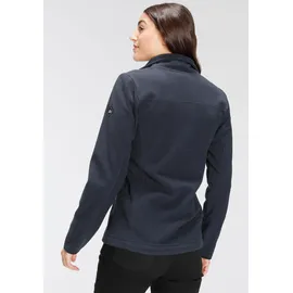 POLARINO Fleecejacke ohne Kapuze für kalte Tage, aus Fleece, lässiger Look, Gr. 46, marine, , 75415360-46