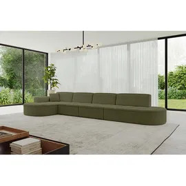 altdecor Ecksofa Polyester 3-Sitzer Grün