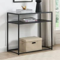 FineBuy FB72753 Konsolentisch 80 x 30 x 75 schwarz