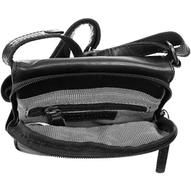 Spikes & Sparrow Umhängetasche Leder Black