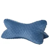 Dr. Berger Leseknochen Minky Petrolblau 40 x 18 cm 1 St Kissen