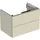 Geberit Waschtischunterschrank 2 Schubladen 74 x 50,4 x 47 cm Sandgrau hochglänzend