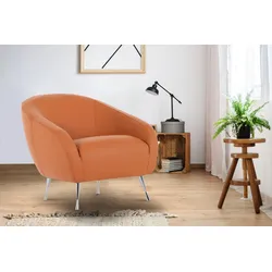 Sessel HOME AFFAIRE "Tesoro", braun (cognac), B:77cm H:70cm T:85cm, Sessel, in toller Lederqualität