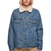 URBAN CLASSICS Oversized Sherpa Jeansjacke Clear Blue Washed M