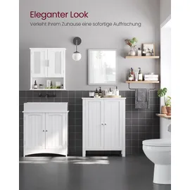 VASAGLE Badschrank BCB60W weiß 60,0 x 30,0 x 80,0 cm