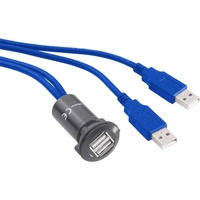 TRU Components USB-13-BK USB-Einbaubuchse 3.0 Buchse, Einbau Inhalt: 1