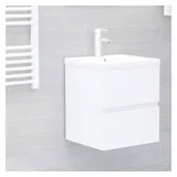 vidaXL Waschbeckenunterschrank 38,5 x 45 x 38,5 cm Weiß