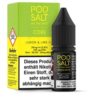 Pod Salt Lemon & Lime Ice NicSalt Liquid 10ml / 11mg