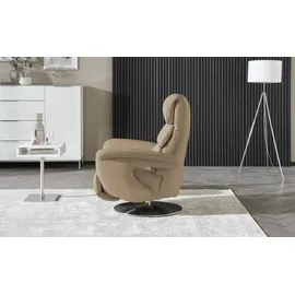 HIMOLLA Relaxsessel 7628 Leder 83 x 107 x 88 cm Beige