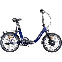 E-Bike ZÜNDAPP "ZXT20" E-Bikes Gr. 38 cm, 20 Zoll (50,80 cm), blau E-Bikes