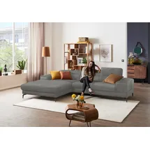 W.Schillig Eckcouch Polyester 3-Sitzer Grau