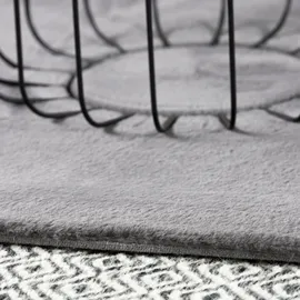 OBSESSION My Cha Cha 535 Fellteppich 60 x 110 cm Silber
