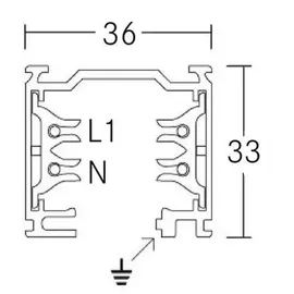 Brumberg 3-Phasen-Stromschiene 88102250