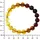 Ostsee-Schmuck Armband Kugel 10 mm braun 19 cm